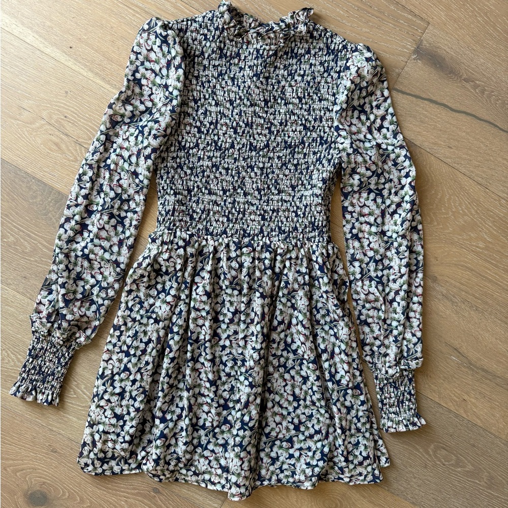 Lulu’s long sleeve floral mini dress